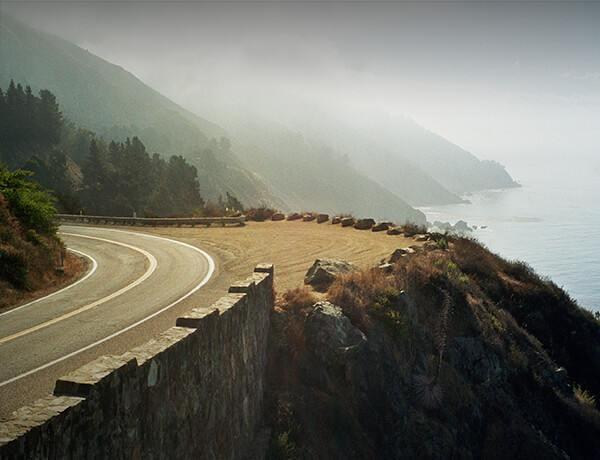 Scenic view along Pacific Coast